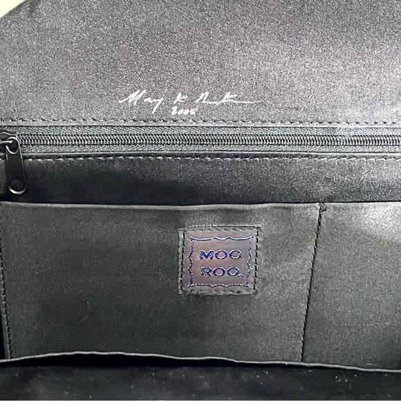 MOO ROO By Mary Norton Vintage Kiss Lock Handbag Purse Large Rare! Signed - Picture 4 of 4